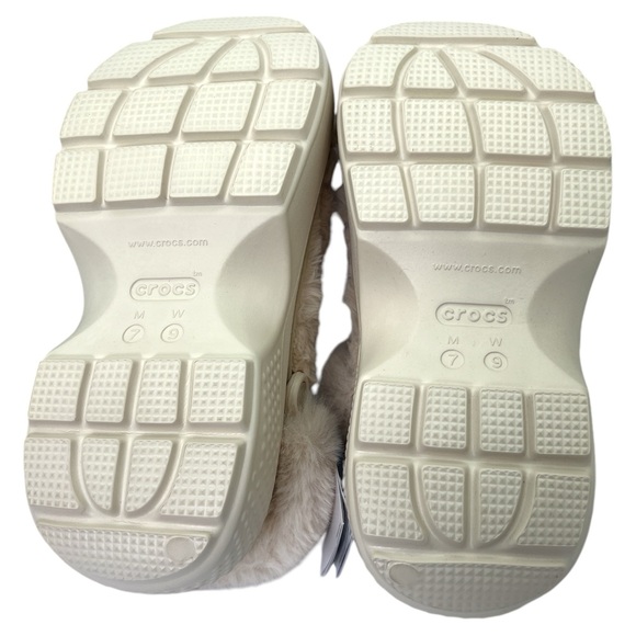 New CROCS Womens Stomp Quilted Clog 208938-160 Stucco Ivory US W 9-M 7 - Picture 9 of 9